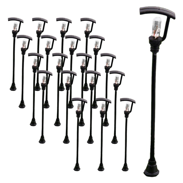 20 faroles para exteriores de 1/100 pulgadas, mini faroles para paisajes. Estilo A