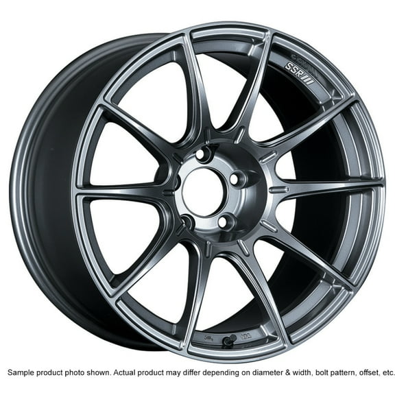 SSR GTX01 18x9.5 5x114.3 22mm Offset Dark Silver Wheel Evo 8 9 X / G35 / 350z / 370z