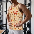 thumbnail image 5 of KLL Cute Foxes Print Men's Muscle Gym Workout Stringer Tank Tops Bodybuilding Fitness T-Shirts Tank Tops Men-XX-Large, 5 of 7