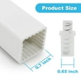 thumbnail image 2 of Earthtec Replacement Towel BAR 24"" Rod Spring Loaded Ends Durable Plastic Wall Mounted, 2 of 5