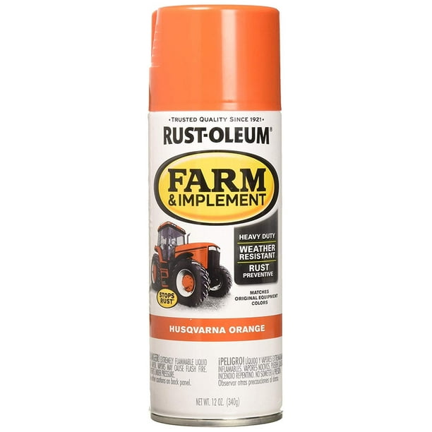 RustOleum RUSTOLEUM 303472 Husqvarna Orange 12 oz. Farm & Implement