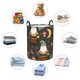 thumbnail image 4 of Balery Gnome Insect Frog Cesta de ropa redonda con asas, impermeable, independiente, para ropa, juguetes, dormitorio y familia-Medium, 4 of 6