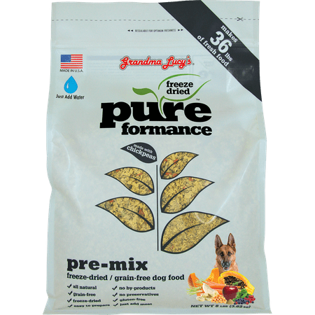 Grandma Lucy's Pureformance Grain-Free Freeze Dried Dog Food Pre Mix, 8 (Best Dog Food For Pitbull Lab Mix)