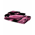 thumbnail image 2 of Pink Rose Towel Set of 3, Soft Microfiber Bath Towels, Hand Towel, Washcloths, Vintage Abstract Garden Flower Floral Black Quick-Dry Absorbent Towels for Bathroom Kitchen Hotel Beach Gym Spa, 2 of 7