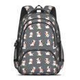 thumbnail image 2 of Cow and Grass Black Pattern Cute School Backpack Bag with Padded Back and Adjustable Shoulder Straps 16.9 X 12.6 X 5.9 Inches, 2 of 5
