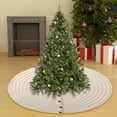 thumbnail image 3 of Falda para árbol de Navidad, tapete para árbol de fiesta, falda para árbol de Navidad, adornos navideños para nuevo Blanco, 3 of 5