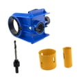 thumbnail image 3 of Kit de instalación de cerradura de puerta, 2 bujes ajustables, plantilla para cerradura de puerta, abridor de orificios, herrajes de precisión con Azul, 3 of 8