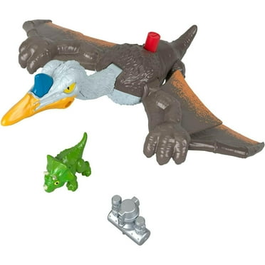 Imaginext - Pieza De Repuesto Para Fisher-Price Jurassic World Dinosaur Playset – HMJ79 ~ Repuesto De Figura De Dinosaurio De Bebé Raptor Verde