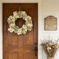 thumbnail image 6 of 16.54 Inch Artificial Daisy Wreath with Lavender Accents Rustic Floral Wreath for Front Door Wall Decor Spring Summer Home Wedding Farmhouse Decor, 6 of 6