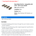 thumbnail image 2 of Rear Brake Pad Set - Compatible with 2018 - 2019 GS300, 2 of 2