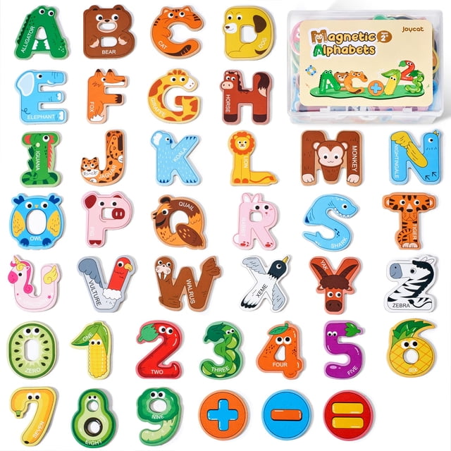 Letras y números magnéticos del alfabeto JoyCat para niños pequeños