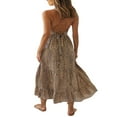 thumbnail image 2 of PENGXIANG Robe Nuisette Sexy pour Femmes Motif Léopard Kaki Col en V Profond Sans Manches une Pièce, 2 of 7