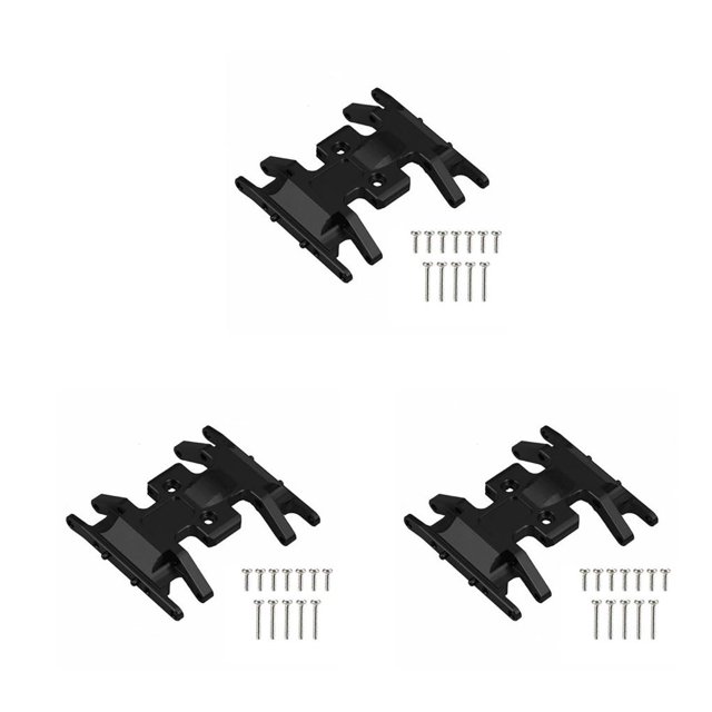 ZLight RC Car Metal Gear Box Base Mount Holder 1/24 Model Upgrade Spare Part Screws Set Modified Replacement for Axial SCX24 AXI00001 Black 3Set