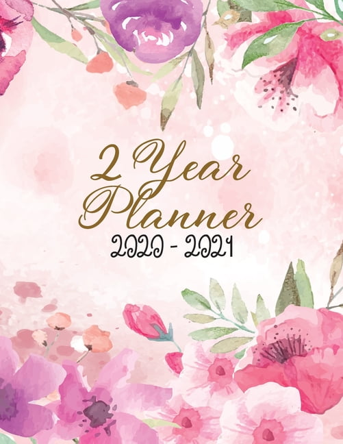 2 Year Planner 2020-2021 : Monthly Plan Ahead Calendar Appointments 