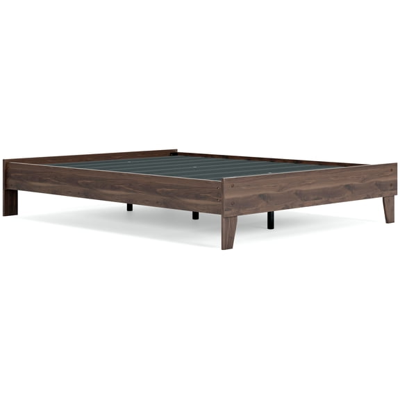 Signature Design by Ashley Casual Calverson Queen Platform Bed  Mocha