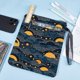thumbnail image 5 of Funda de libro Wave Book Sleeve Star Book Protector Moon Book Covers para libros de bolsillo Funda de tela lavable con cremallera y bolsillo adicional, 5 of 9