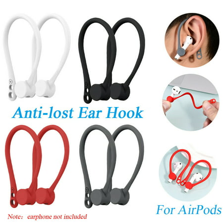 1 Pair Strap Holder Pod Wireless Ear Hooks for Apple AirPods Earphone Earbuds (Best Ear Hook Earphones)