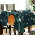 thumbnail image 5 of Yayeee Tablecloths 60" x 108" Rectangle Wrinkle Resistant Party Table Cover, Green Floral Oranges, 5 of 8
