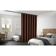 thumbnail image 2 of Legacy Decor Blackout Curtain with Grommet Top Room Divider, 180" Wide X 108" Tall, Brown Color, Indoor, 2 of 5