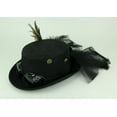 thumbnail image 2 of Beyond: Black Steampunk Hat for Women with Goggles and Veil, 2 of 3