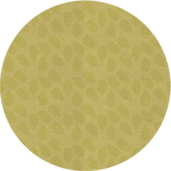Ahgly Company Indoor Square Patterned Golden Brown Yellow Area Rugs, 3' Square