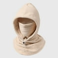thumbnail image 1 of HaoXun Winter Warm Integrated Fleece Hood - Neck Gaiter Face Cover with Drawstring, Cold-Weather Head Protection Accessory, 1 of 1