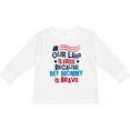 thumbnail image 3 of Inktastic Military Land is Free Mommy is Brave Boys or Girls Long Sleeve Toddler T-Shirt, 3 of 5