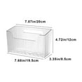 thumbnail image 3 of SSZMDLB under $5 Bathroom Storage Box Wall Mounted Rack, Mirror Cabinet Organizer with Adhesive Backing, No Punch Shelving for Wash Basin Toilet, 3 of 6