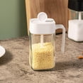 thumbnail image 4 of Botella de condimento de 250ml, tarro de especias Abs multiusos transparente con cepillo de cuchara para cocina, 4 of 5