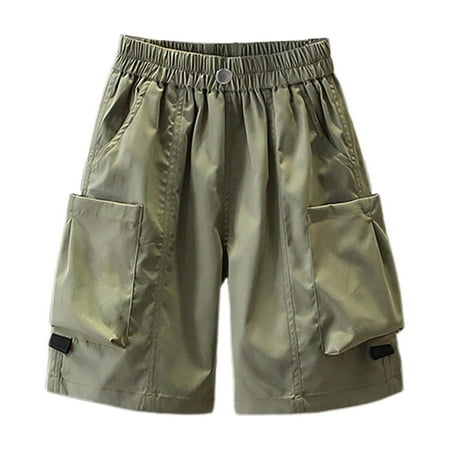 Toddler Boy Shorts Stretchy Relaxed Cargo Shorts Athletic Shorts Baby Boy Summer Clothes 6-7 Years Boys Fashion