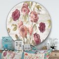 thumbnail image 2 of Designart 'French Roses I' Farmhouse Metal Circle Wall Art - Disc of 36, 2 of 5