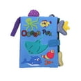 thumbnail image 2 of Juguetes de piscina, juguetes para bebés, juguetes para niños pequeños, educación temprana para niños, un juguete tridimensional con cola, libro de tela para niños, libro de tela, 2 of 6
