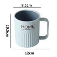 thumbnail image 6 of sunsanly Mouthwash Cup Plastic Nordic Style Brush Organizer Family Couple Toothbrush Holder Non-Slip Easy-to-Clean Mouthwash Cup with U-shape Handle for Home Bathroom, 6 of 8