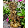 thumbnail image 5 of Wonder Care Lord Krishna Cow 9” Aluminum Sculpture, 5 of 7