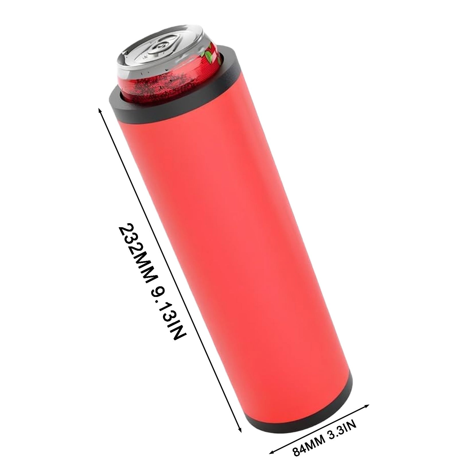 1 Pcs Double Tactical Reload Can Holder-Ultra Chill System, Slim Can Cooler Easy to Hold for 12oz Beverage Cans beverage holder fits two Suitable for Beer and Soda (Red)