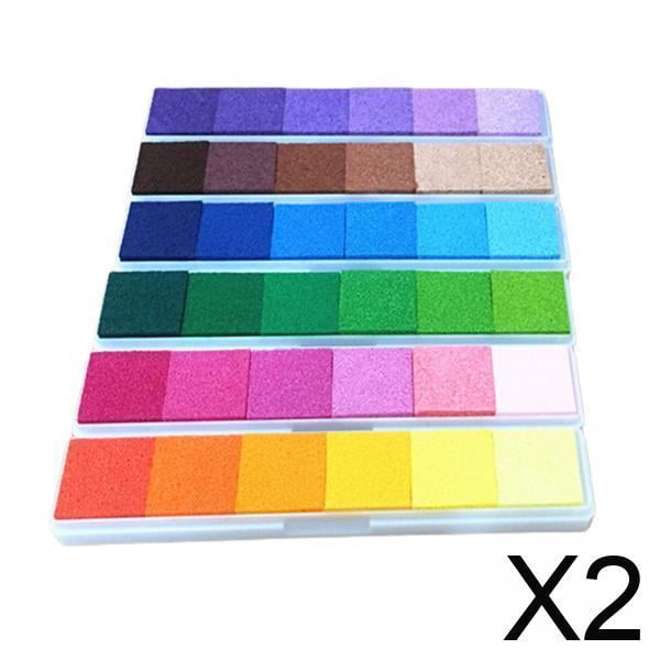 Almohadillas para sellos de tinta,Almohadillas para sellos de tinta Almohadillas para dedos Almohadillas de tinta para manualidades,Almohadillas para estampar álbumes de recortes Almohadilla