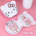 thumbnail image 1 of Juego de cortaúñas Kawaii Sanrios Hello Kitty, Mini cortaúñas de dibujos animados, herramienta de Arte de uñas de corazón para niña, juego portátil, 1 of 3