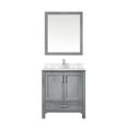 thumbnail image 3 of Lexora Home Jacques 30" Carrara Marble Top Single Vanity in Distressed Gray, 3 of 9