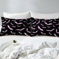 thumbnail image 6 of Manfei Kawaii Pink Bat 3-Piece Twin Sheet Set, Gothic Halloween Bedding, 6 of 8