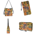 thumbnail image 4 of DISNIMO Floral Bee Psychedelic 2 Piece Womens Crossbody Tote Bag Purse Sets, Adjustable Strap Clutch Wristlet with PU Leather Handbags for Travel, 4 of 4