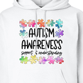 thumbnail image 3 of Inktastic Autism Awareness Support and Understanding Puzzle Pieces Adult Hoodie Sweatshirt, 3 of 4