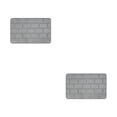 thumbnail image 3 of Maytalsory Quick-drying Bathroom Rugs Exquisite Crafted For Easy Cleaning Toilet Rugs Bath Mat Carpets Grey 2PCS, 3 of 6