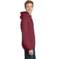 thumbnail image 3 of Port & Company Pigment Dyed Pullover Hooded Sweatshirt-M (Merlot), 3 of 6