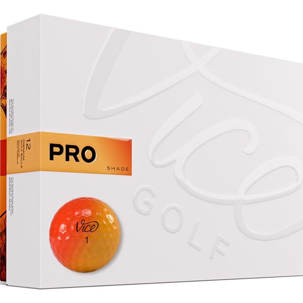 Pelotas de golf Vice Pro de color rojo anaranjado para golfistas avanzados