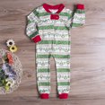 thumbnail image 3 of Ensemble de Pyjamas de Noël Assortis pour la Famille Femmes Enfants Grenouillères à Rayures Vertes Vêtements de Nuit de Noël Pyjamas PJs, 3 of 7