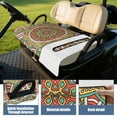 thumbnail image 4 of Premium Microfiber Golf Cart Seat Cover 51" x 31" with Mandala Pattern - Towel Blanket for EZGO, Yamaha, Club Car Front Seat Comfort, 4 of 8