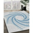 thumbnail image 3 of Ahgly Company Machine Washable Indoor Rectangle Transitional White Smoke Area Rugs, 6' x 9', 3 of 7