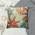 thumbnail image 2 of COMIO  Throw Pillow Covers Beach Starfish and Summer is My Happy Place Rhinestone Decorative Pillow Cases Home Decor Square Pillowcases, 2 of 5