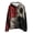 Red, variant on Risckoth Women's Plus Halloween Stitched Face Print Hoodie, Color Block Long Sleeve Pullover with Kangaroo Pocket S-5XL, Red