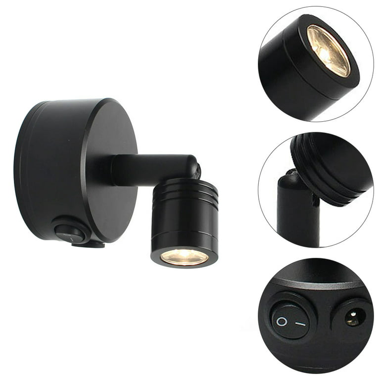 TINKSKY Ceiling Spotlight Stick On 3w Led Spot Light Indoor Adjustable Lighting - Walmart.com
